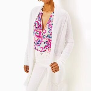 White Tatum Cardigan